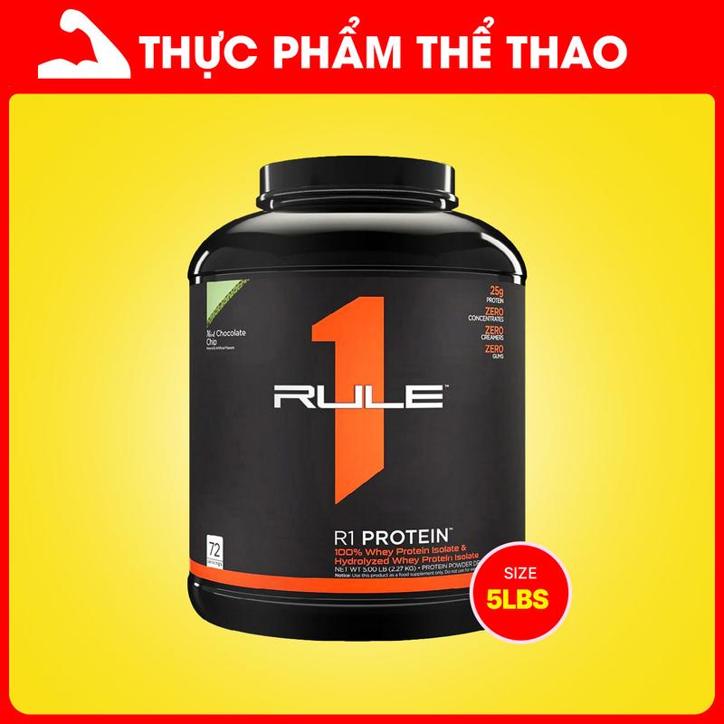 RULE 1 5lbs (2.3Kg) - Thực Phẩm Bổ Sung Thể Hình - Nhiều Hương Vị - Hàng Chính Hãng