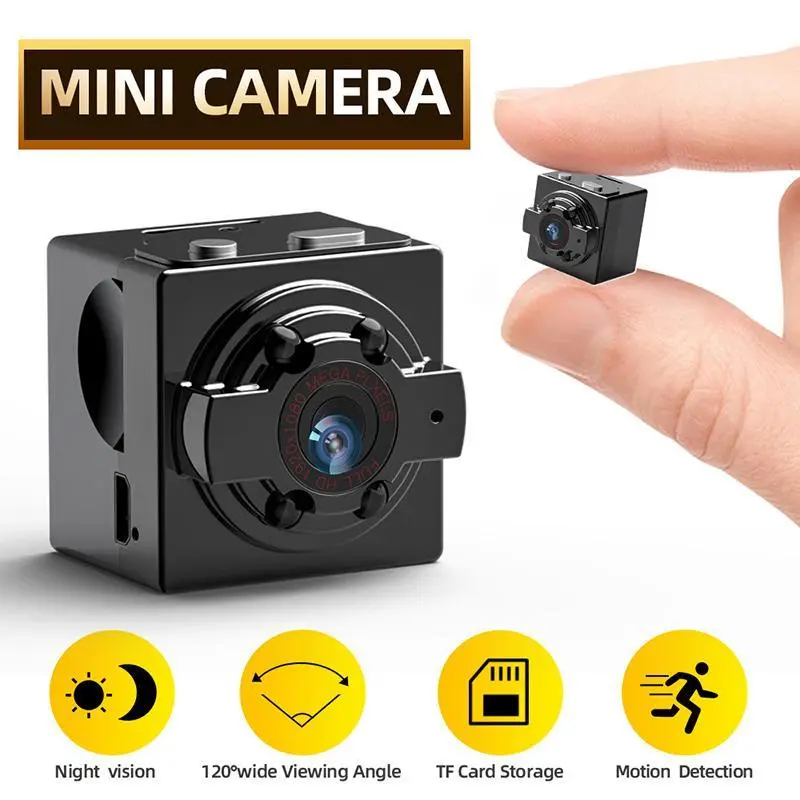 Máy ảnh mini SQ8, bí mật Nhỏ độ phân giải 1080p HD, máy ảnh video thông minh, tầm nhìn ban đêm, cảm biến chuyển động, không dây, DVR, máy quay Video 0