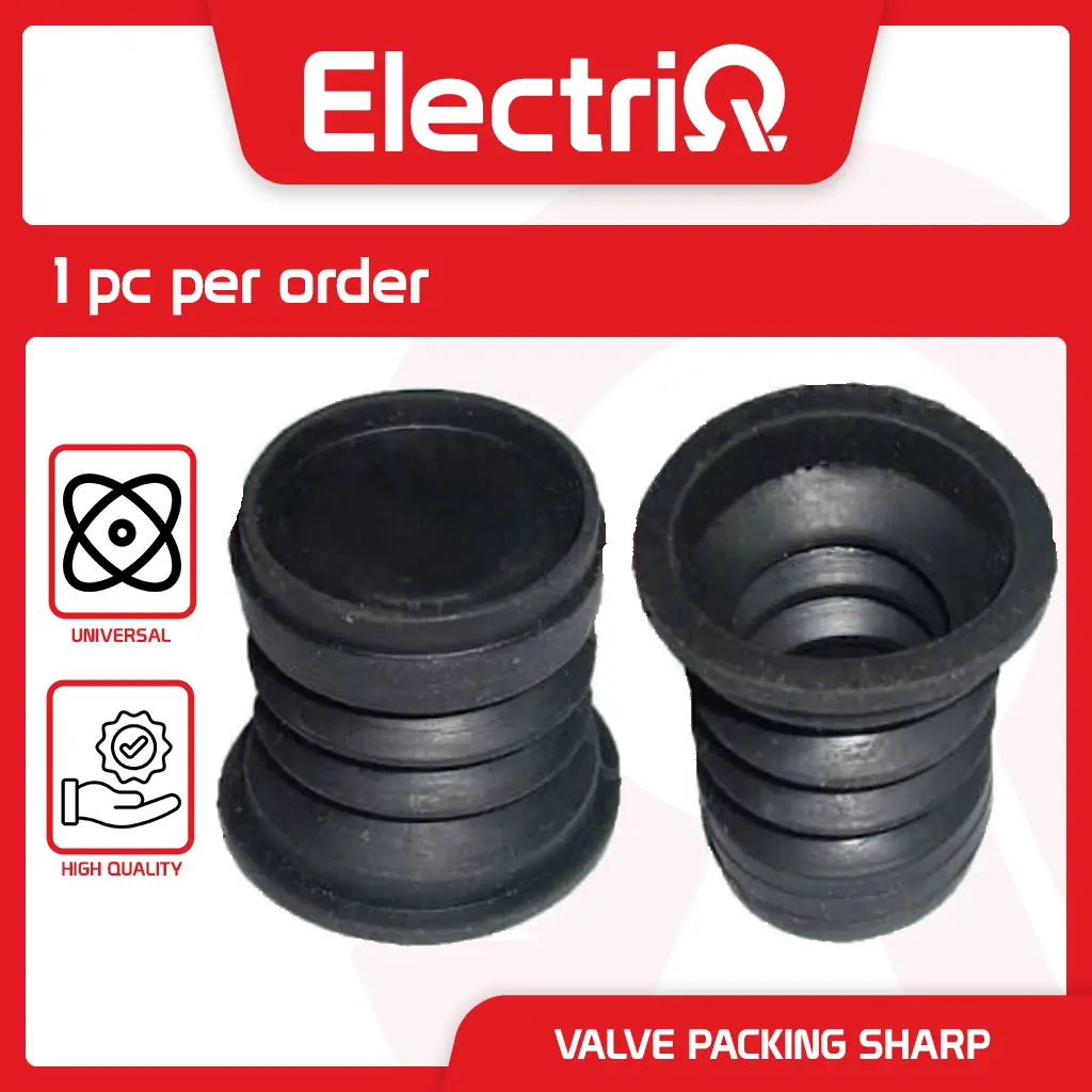 Electriq Rubber Drain Valve / Valve Packing Sharp for Washing Machine Parts