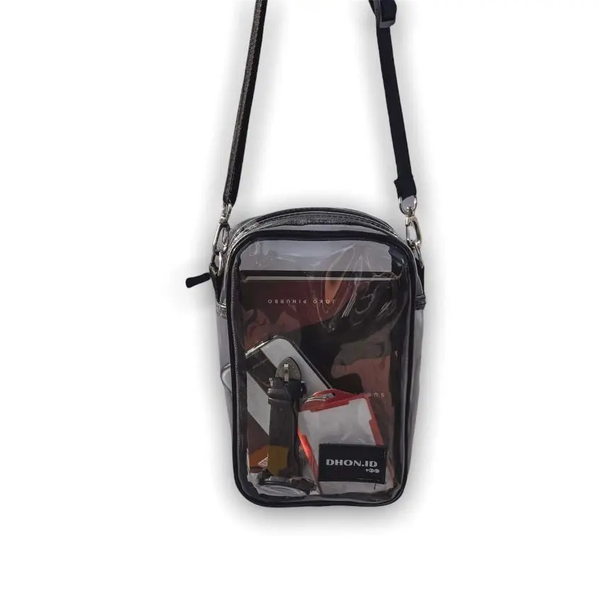 Tas Mika Transparan Tas slepmpang Pvc konser