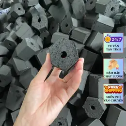 Than gáo dừa không khói – cháy lâu nhiệt cao, nướng không ám mùi – 120k 🔥