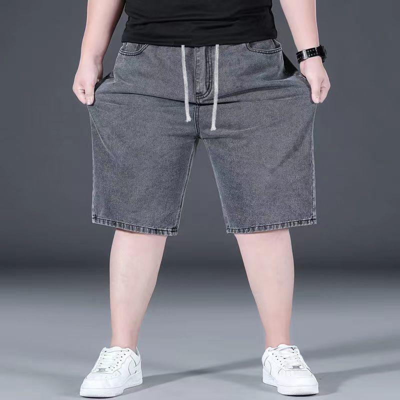Quần Short Denim Ngoại Cỡ 2023 Quần lửng Nam ngoại cỡ cho người béo cỡ lớn ống rộng hợp xu hướng Mùa hè Menswear Ong 0