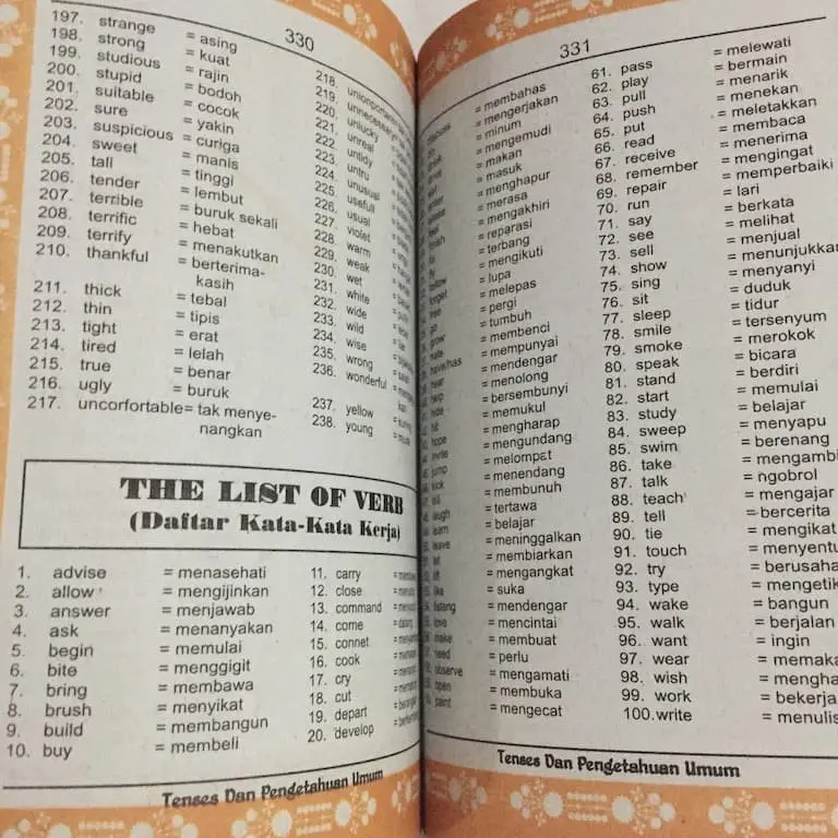 Kamus Bahasa Inggris Plus Tenses Untuk Pelajar Mahasiswa dan Umum 3