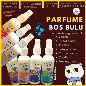 Parfum kucing bos bulu minyak wangi harum tahan lama kucing 60ml