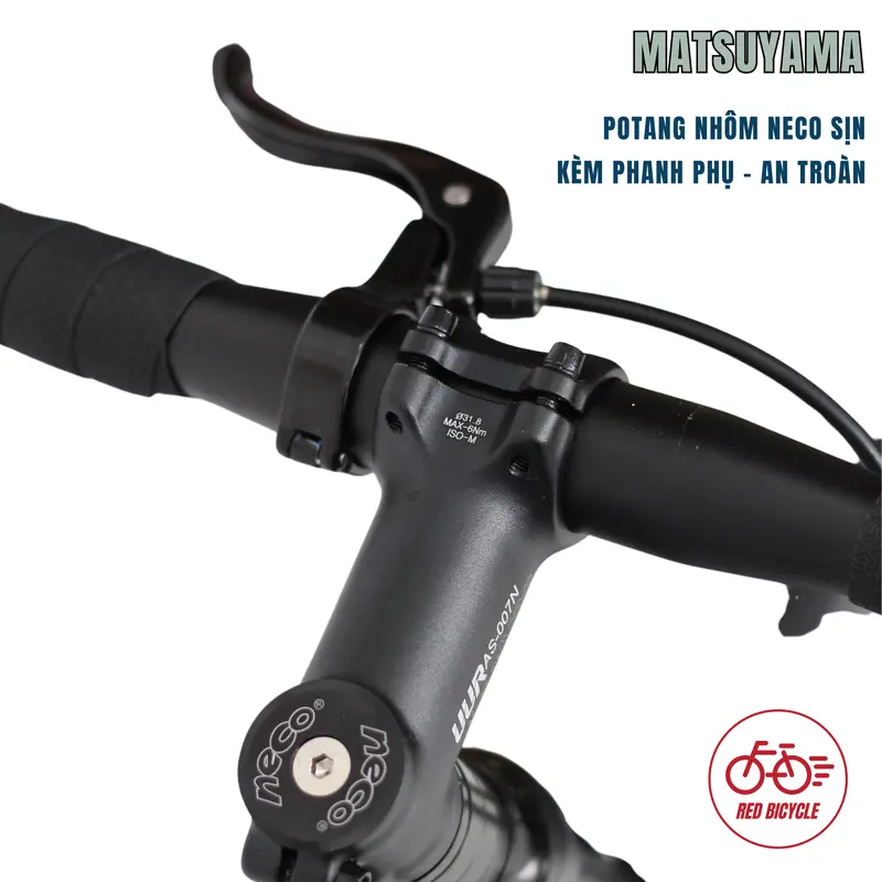 [SALE] Xe đạp Fixed Gear MATSUYAMA R05 Nhật Bản Có Phanh, Quà Tặng Ưu Đãi - Xe Đạp Học Sinh Tay Cong 4