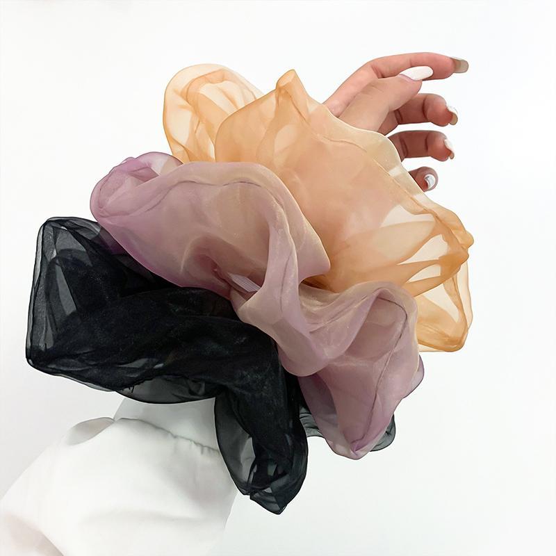 Product Introduction of Dây Buộc Tóc Cỡ Lớn, Thời Trang Ngọt Ngào Và Thanh Lịch, Phong Cách Cổ Điển Scrunchies Voan Nhăn, Dành Cho Phụ Nữ Và Trẻ Em Gái, Phụ Kiện Tóc, Hàng Mới Về Năm 2024 21