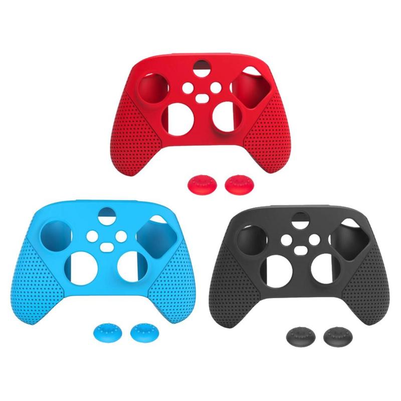 Silicone Cover Skin Protector Thumb Grips for  S X Controller 4