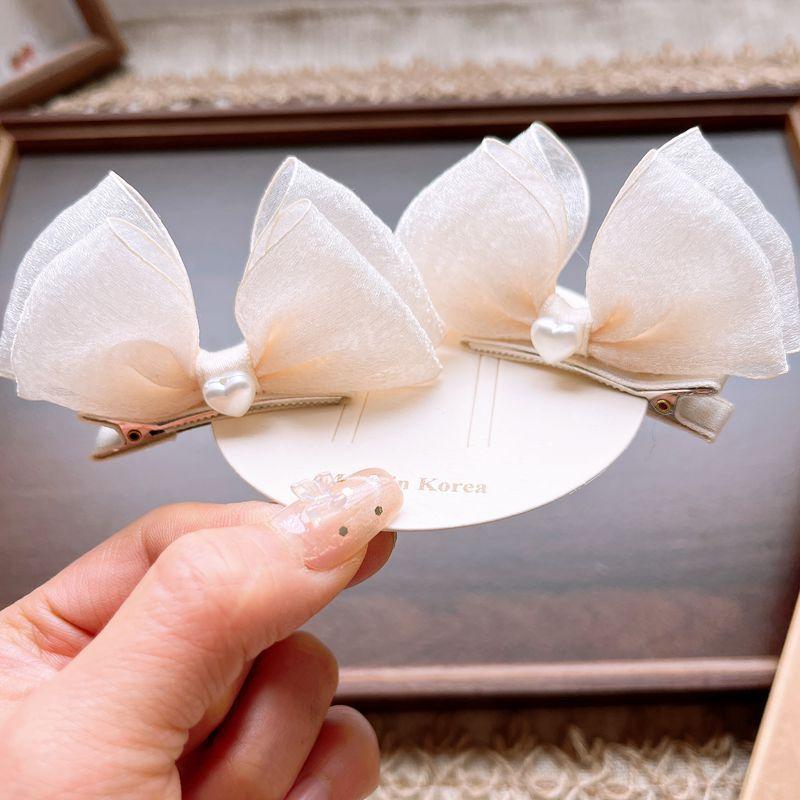 Kẹp tóc Nơ Dáng Đứng 2 bên cho bé công chúa