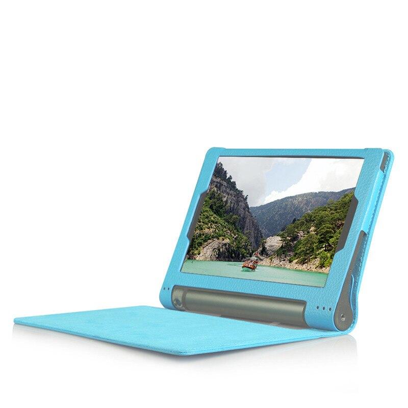 Flip Stand PU Leather Casing Lenovo Yoga Tab 3 8.0 850F YT3-850M Tempered Glass For Yoga Tab 3 YT3-850F 850M 850L cover 3
