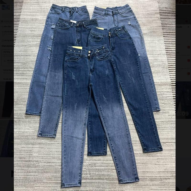 Quần Jean Nữ lẻ size đủ mẫu có trơn, rách, thời trang phối màu size 26-27-28 (38-48kg)