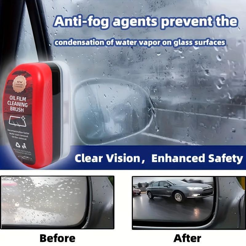 Car Windshield Oil Film Cleaning Brush, Portable Car Windshield Anti-fog Cleaning Brush, Rainproof Waterproof Coating Brush, Car Cleaning Tool, Detailing Products 7