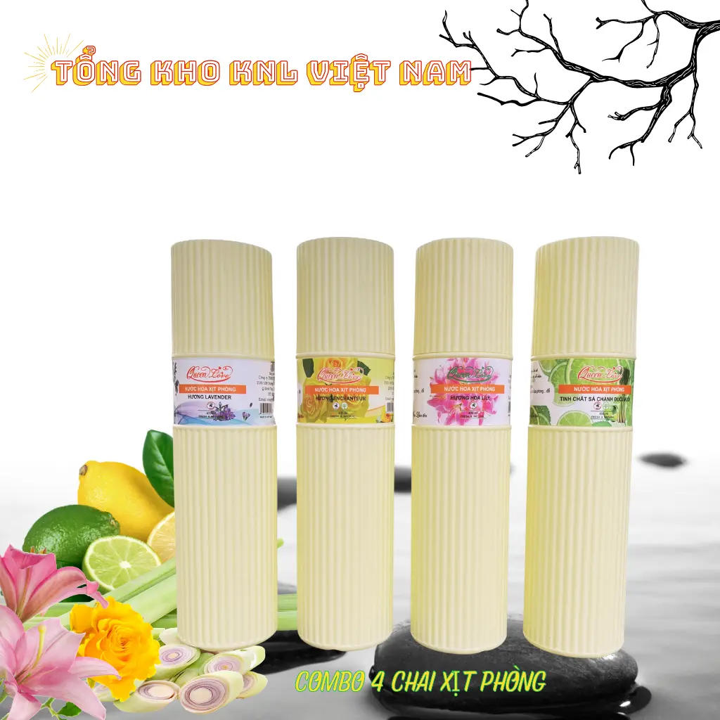 (COMBO 4) chai nước hoa xịt phòng hương nước hoa cao cấp queen love 400ml