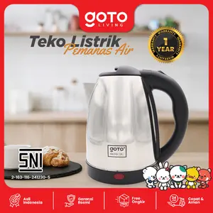 Goto Living [COD] Keto Kettle Pemanas Air Elektrik Stainless Steel 1.8L Listrik