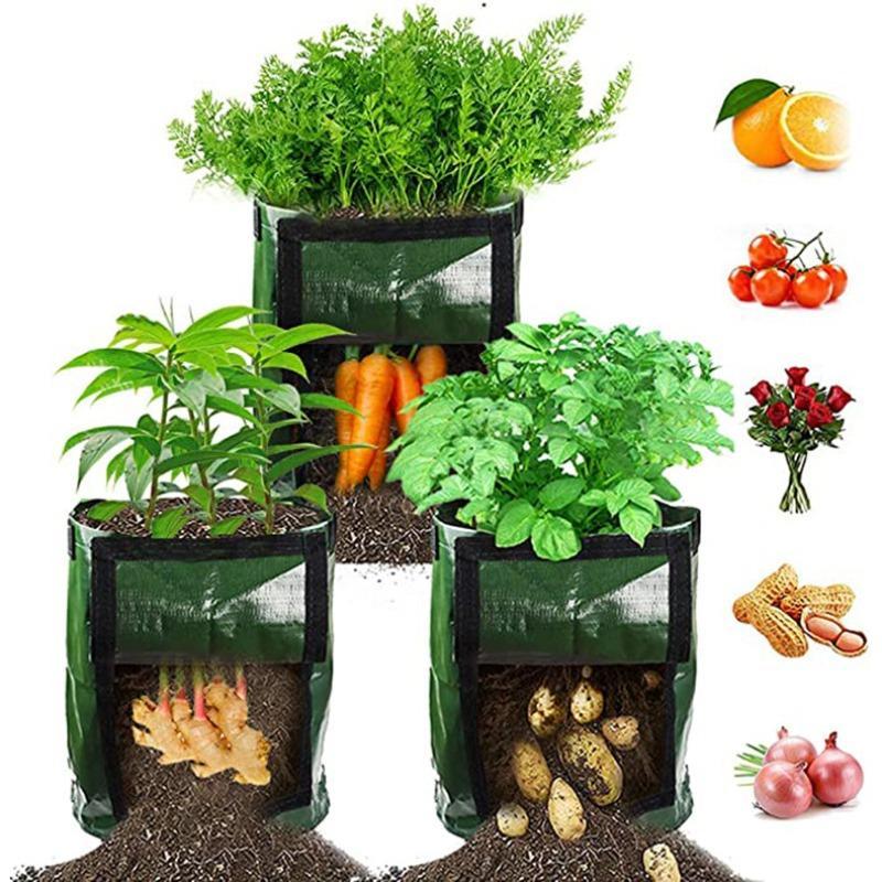 Plant Growing Potato Grow Bag, Multifunctional Planting Bag with Handle, Garden Accessories for Onion, Fruit, Tomato, Carrot 2