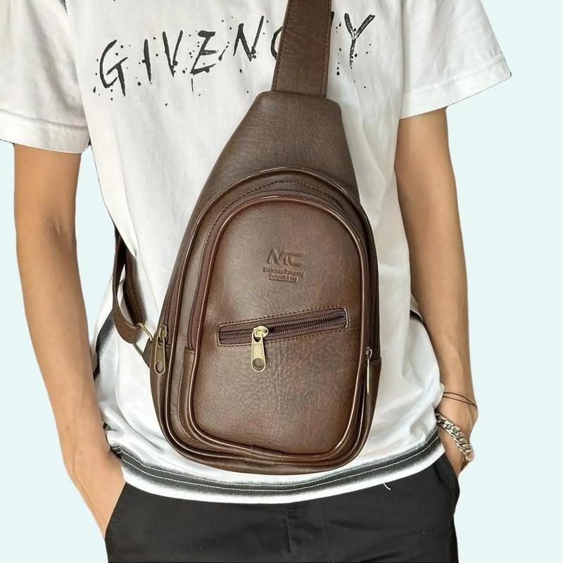  Tặng túi khi mua Túi đeo chéo nam hột xoài bản giới hạn Bag Len synthetic  leather Da Nhung 