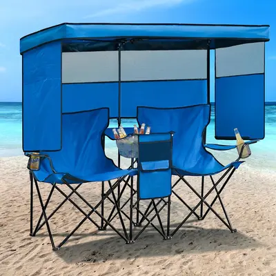 Parasol De Plage Portatif MUKE Kids Reclining Beach Camp Chair