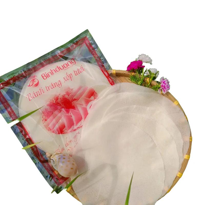 bánh tráng  bò bía  đậu xanh cuốn chả giò ( size 18 cm)28 miếng bánh Food