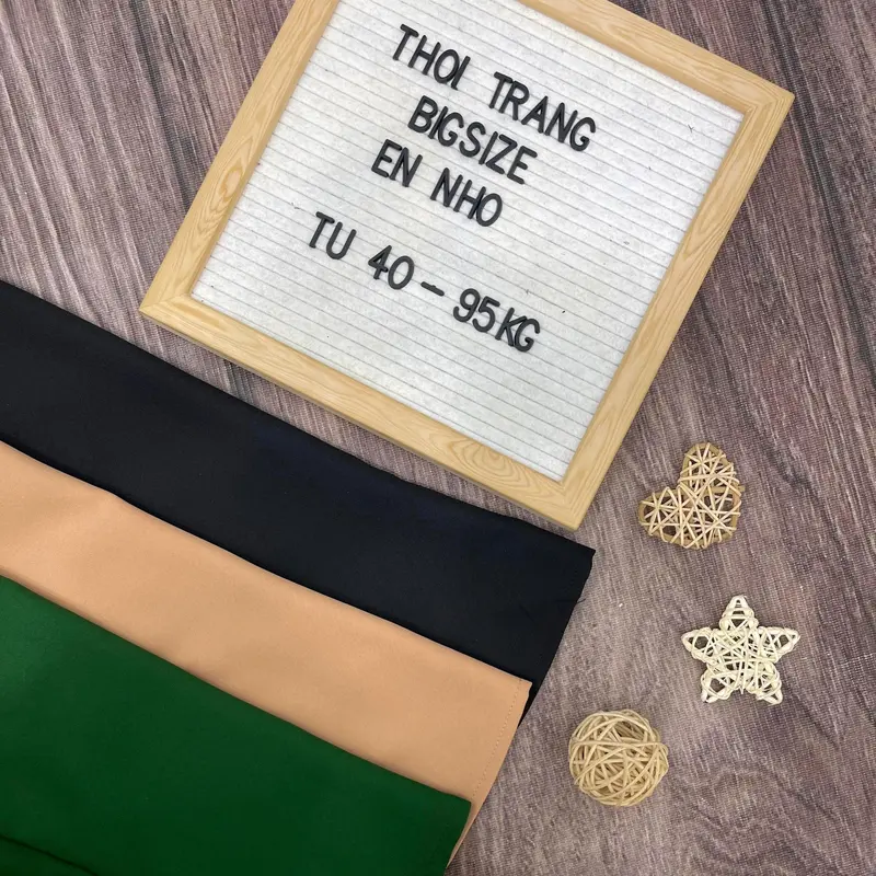 Thời Trang Bigsize HCM - Set Áo và Chân Váy Bigsize Nữ Vải Lụa Chéo Cao Cấp Thiết Kế Đi Dự Tiệc Xinh Đẹp 40-95kg 2178 Nhung Voi Nho Nâu 5