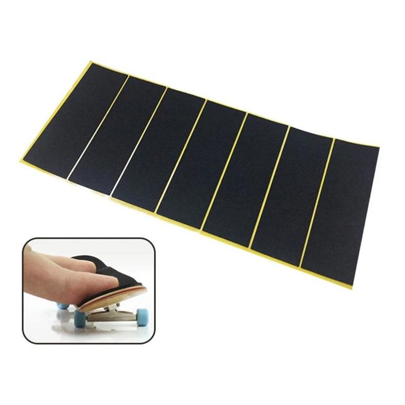 Product Introduction of 1/10Pcs New Foam Grip Fingerboard Grip Tapes Black Uncut Fingerboard Deck Stickers 110x38mm Self-adhesive Non-slip Stickers 15