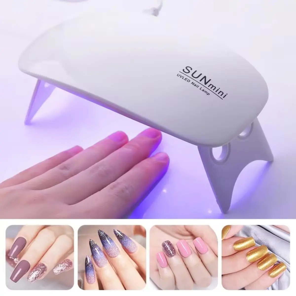 Portable Nail Dryer Lamp UV LED Nail Light For Curing All Gel Polish USB Rechargeable Quick Dry Manicure Machine Nail Art Tools