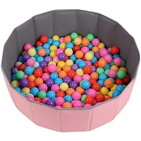 Moonvvin Kids Ball Play Pool Pit Folding Childrens Ocean Ball Pool Play Double Layer Oxford Cloth Ball Pit Indoor and Outdoor 4