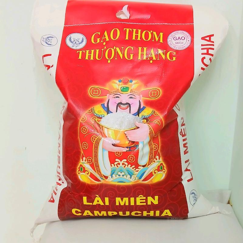 10Kg Gạo Lài Miên Campuchia Loại 1 - Dẻo Thơm Thượng Hạng - Food Thức Ăn