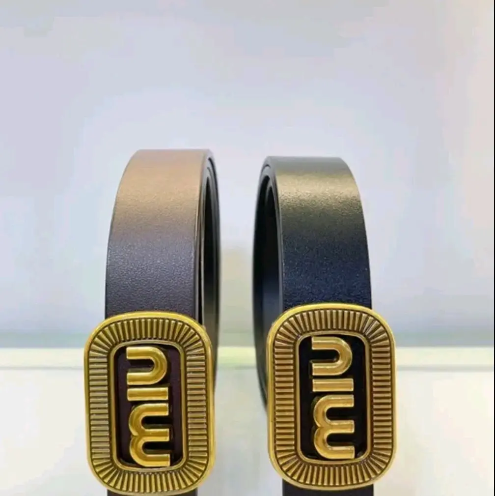 Dây lưng nữ mặt đồng 2,5cm và 3cm da mềm