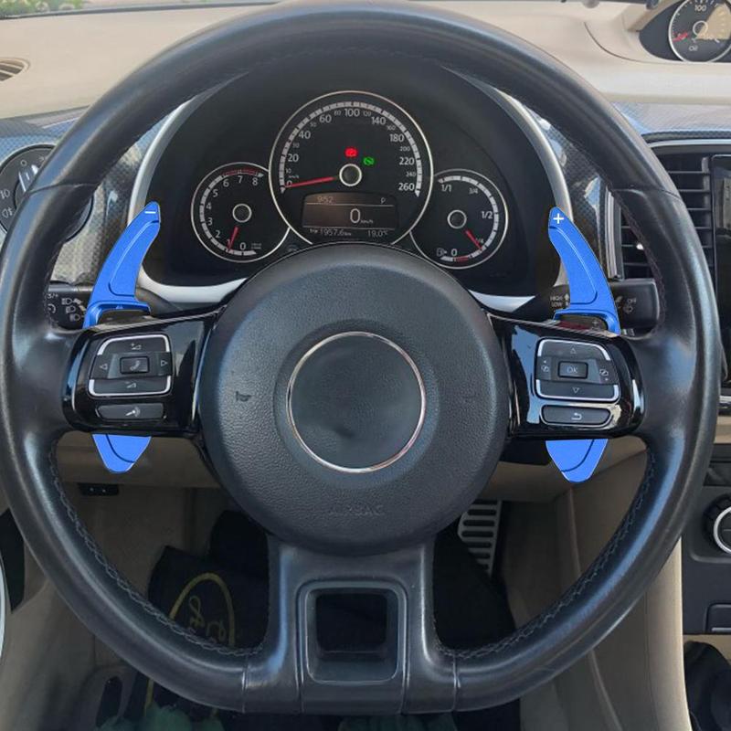 Product Introduction of Car Steering Wheel Paddle Shift Extension Cover, Aluminum Alloy Car Steering Wheel Paddle Shift Extension Cover, Car Accessories for VW Golf 5 6 MK6 GTI R Jetta MK5 Passat B6 B7 CC Sharan Tiguan 8