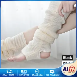 Kaos Kaki Panjang Penghangat Betis Kaos Kaki Wanita / Kaos Kaki Kerut Tebal Rajut Winter Musim Dingin Wanita Sekolah Jepang Korea