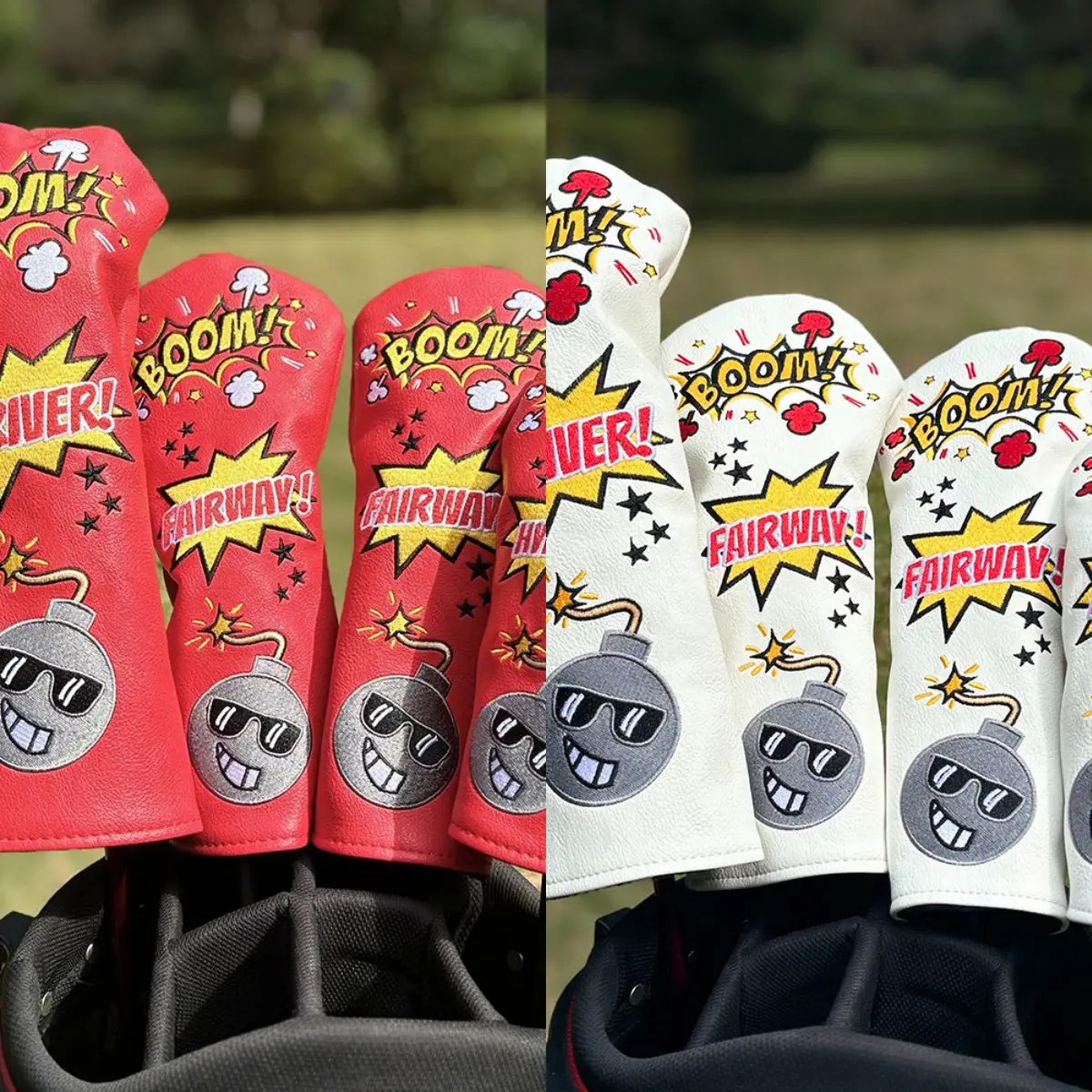 Golf Club Sleeve Sunglasses Bomb Driver Rod Ball Head Protective Cover GoIF Push Rod Head Rod Set Cap Sets Qgt24042