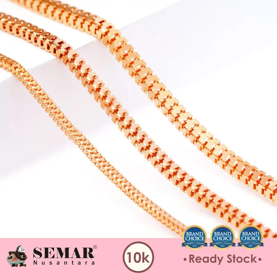 Kalung Emas Milonika polos Gold 10K Semar Nusantara
