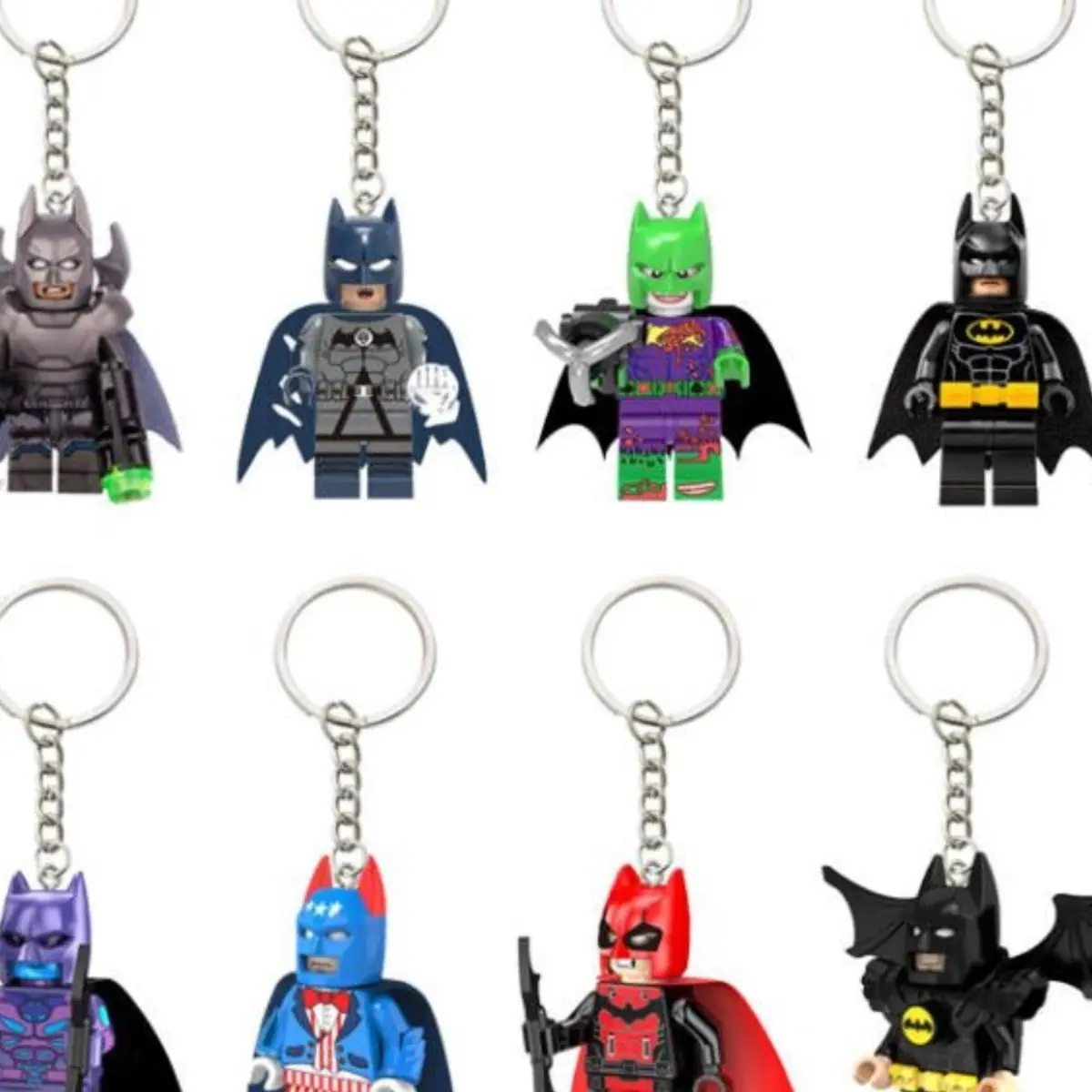 Batman Compatible Lego Keychain - Brick Hero on the Go phonechains tamagotchi