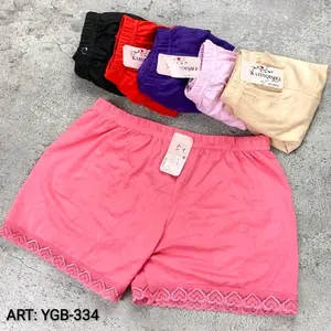 (6Pcs)Hot pant short Renda Bawah/celana dalam wanita celana nyaman Santai Pendek Katun