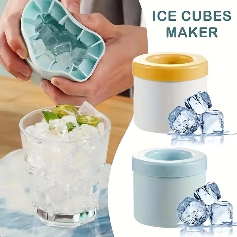 Product Introduction of Silicone Ice Cube Mold, 1 Count Easy Release Ice Cube Maker, Ice Tray for Freezer, Kitchen Utensils & Gadgets, Household Kitchen Products 3