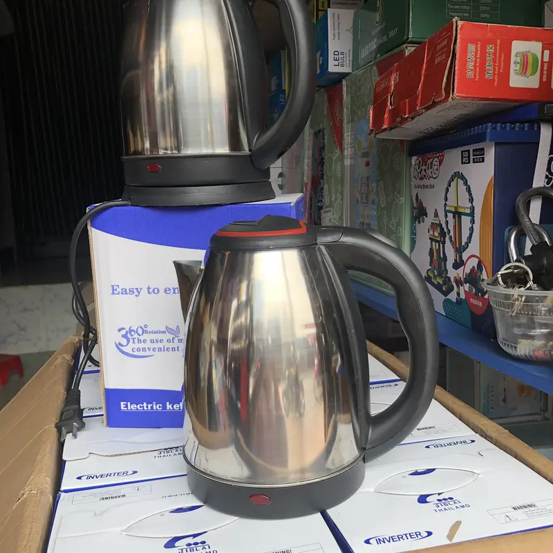 Ấm Đun Siêu Tốc dung tích 1.8L, Vỏ inox đun sôi cực nhanh tiết kiệm điện, Bình Đun Nước Ấm Đun Ấm Siêu Tốc 4
