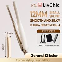 Gambar Livchic Official LS306C 3IN1 Catokan Rambut 12mm Pelurus Rambut Ion Negatif Profesional - LS306C dari LIVCHIC HAIR ID Kota Tangerang 2 Tokopedia