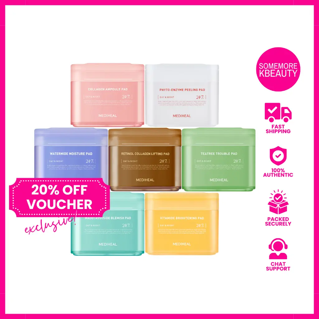 MEDIHEAL Square Toner Pad 100ea Hydrating skin care
