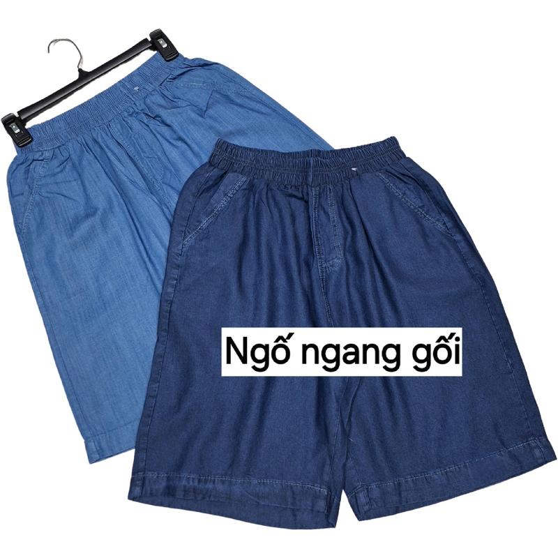 Quần ngố ngang gối nữ phom rộng.Chất vải giấy tơ mỏng nhẹ, mềm, mát,k giản, nhăn nhẹ.45_75kg Women