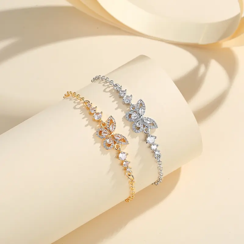 LM626 Gelang Adjustable Titanium Wanita Aksesoris Aesthetic Tidak Luntur Bracelets 2