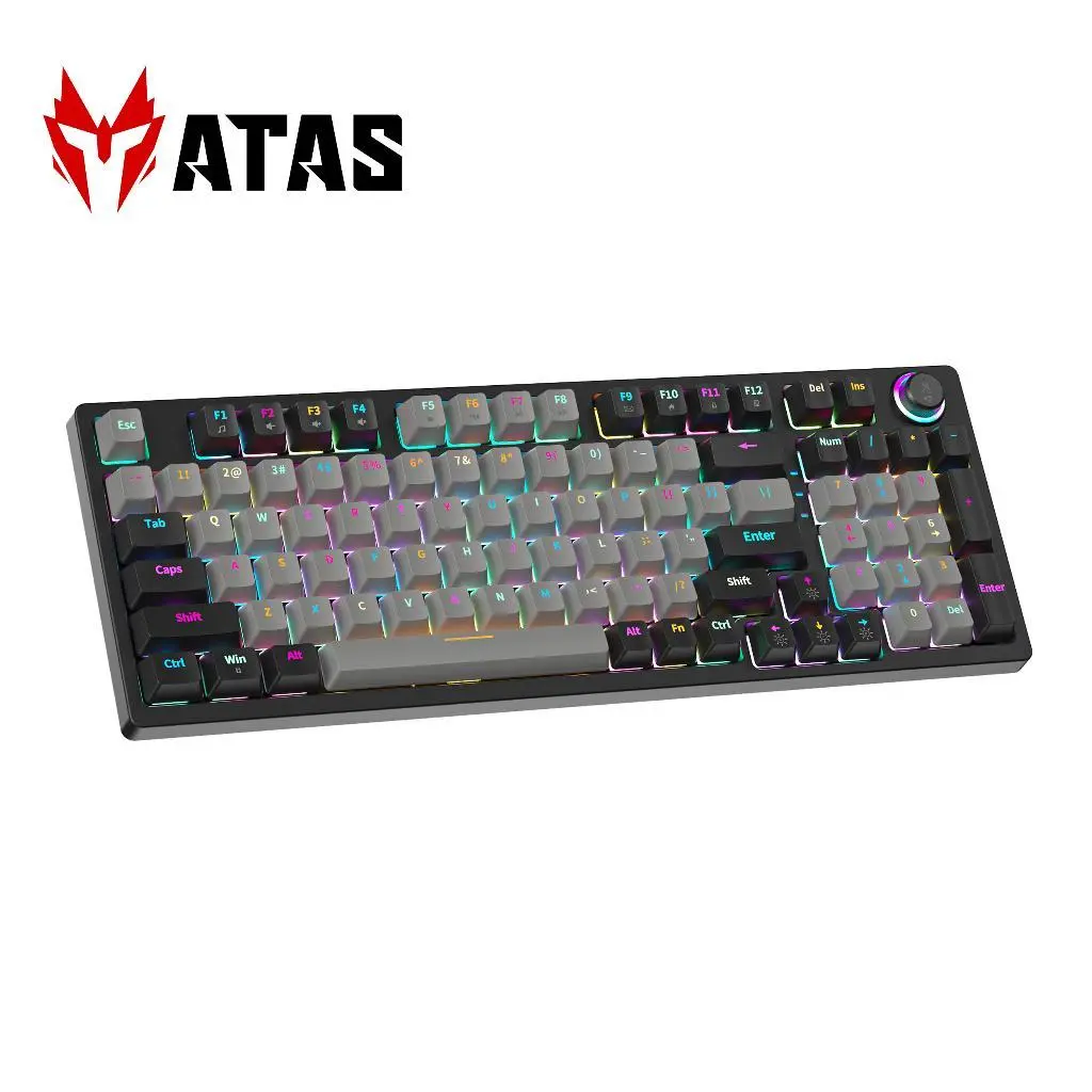 Bàn phím cơ ATAS ZA981 V3 98 Key - Hotswap - Red swtich - LED 9 chế độ - Kết nối Type-C | BigBuy360 - bigbuy360.vn Bàn phím cơ ATAS ZA981 V3 98 Key - Hotswap - Red swtich - LED 9 chế độ - Kết nối Type-C | BigBuy360 - bigbuy360.vn