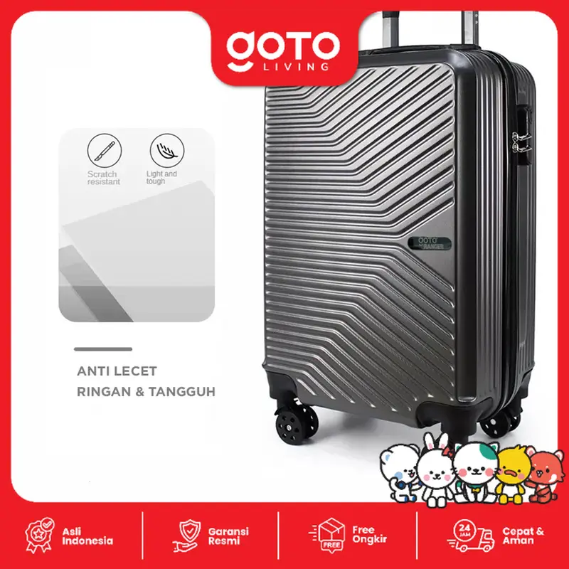 Goto [COD] Ranger Koper Cabin Suitcase Roda Bagasi Hardcase Kabin Waterproof 1