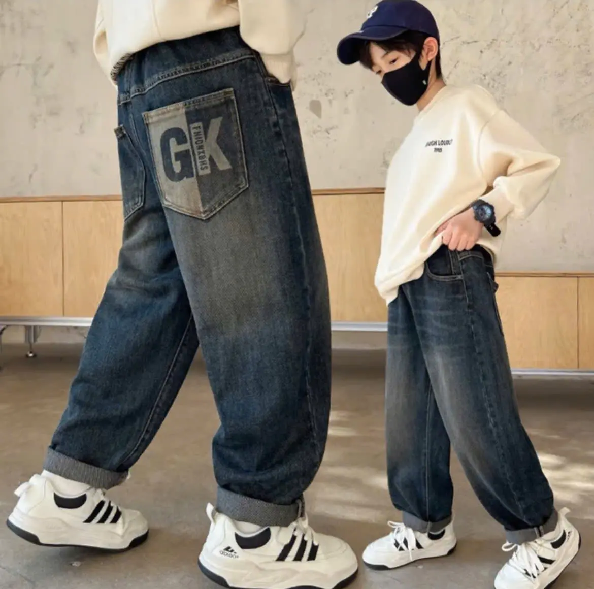 QUẦN JEAN BÉ TRAI  CAO CẤP KIỂU DÁNG  BAGGY (J_2000) (16-52kg) baggy  jeans quần  bò