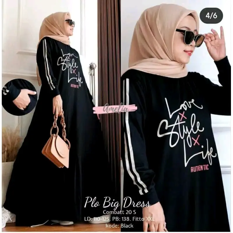 Gamis Jumbo Terbaru Bahan Adem & Nyaman 3