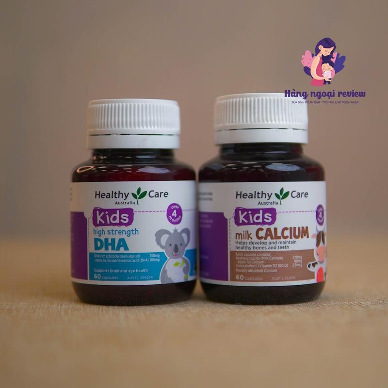 Thực phẩm bổ sung CANXI - DHA Heathy care ÚC cho bé từ 4m+