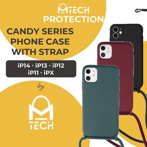 MTech For Phone Case Candy Series iPhone 14 13 12 Pro max Mini 11 SE 2022 Plus Strap Straps
