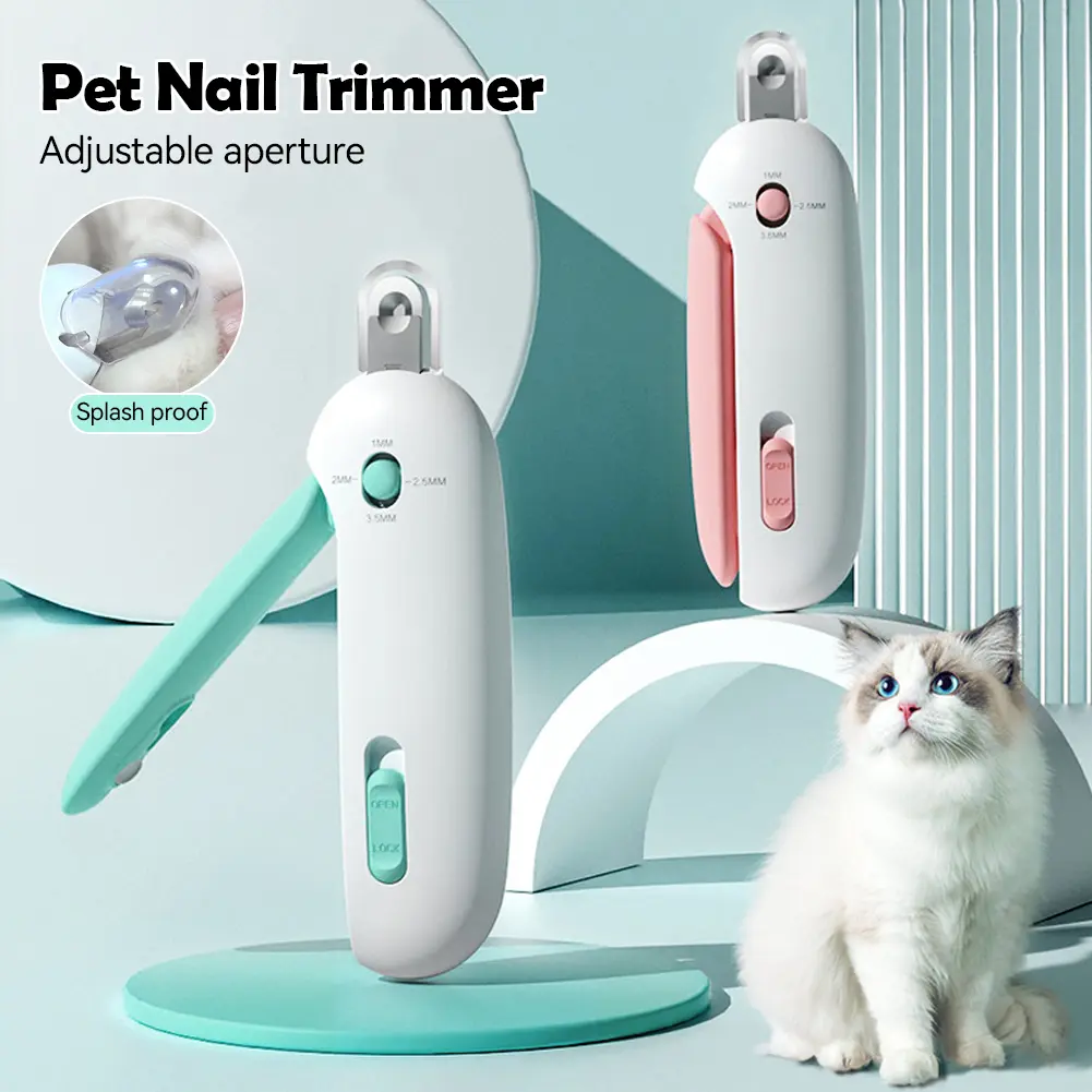 Pet Nail Clippers with Light Cat Manicure Tools Pet Specialized Nail Clippers Dog Beauty and Cleaning Products #472091