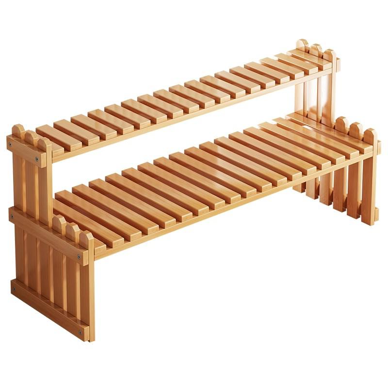 Bảng xếp hạng Bamboo Rack - Bảng xếp hạng hoa Chậu trưng bày Giá đỡ ngoài trời Trang chủ ngoài trời Sân cỏ Vườn Ban công 4