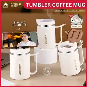 [HJS] Mug Coffee Cup Tumbler Tahan Panas Dingin Kapasitas 500ml Stainless Steel 304 TSIBEAR