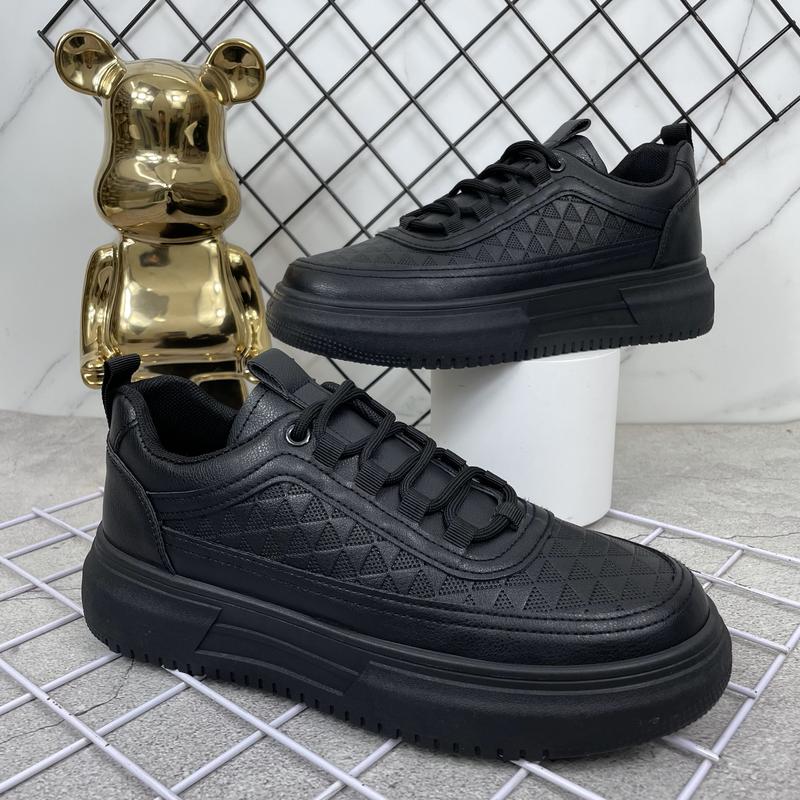 Giày nam - Giày sneaker nam da Pu màu đen, trắng trẻ trung, năng động Y3 Shoes  Đế Bằng