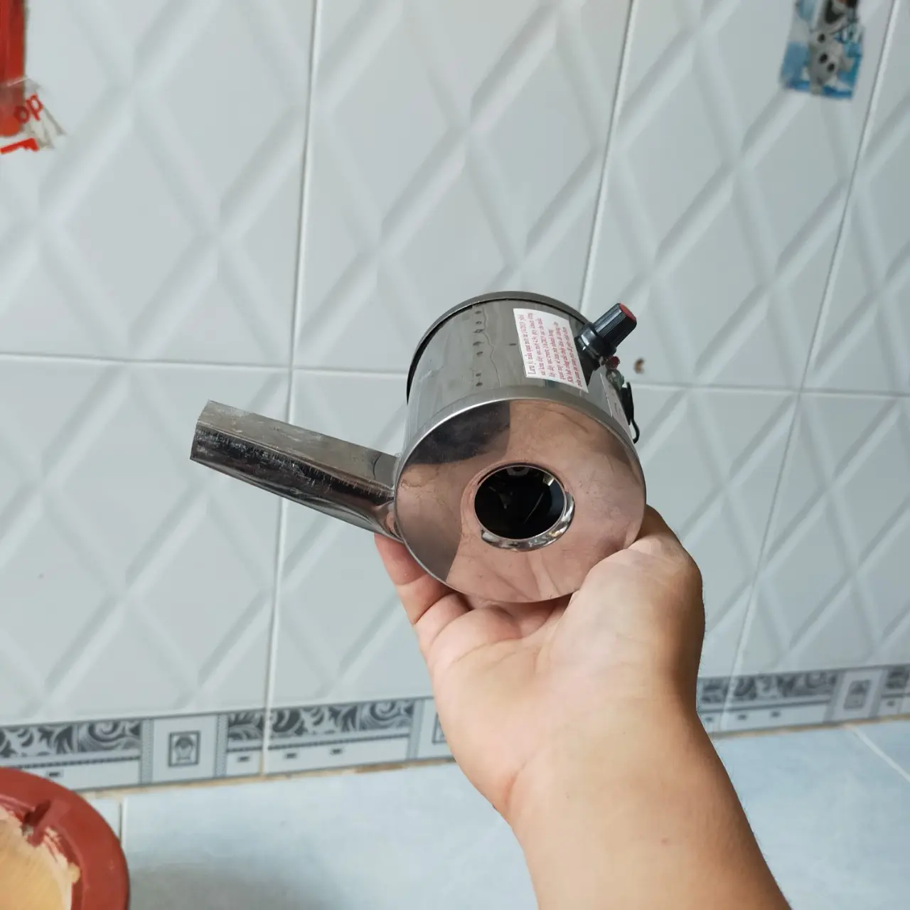 quạt có dây sạc thổi bếp than Trí việt